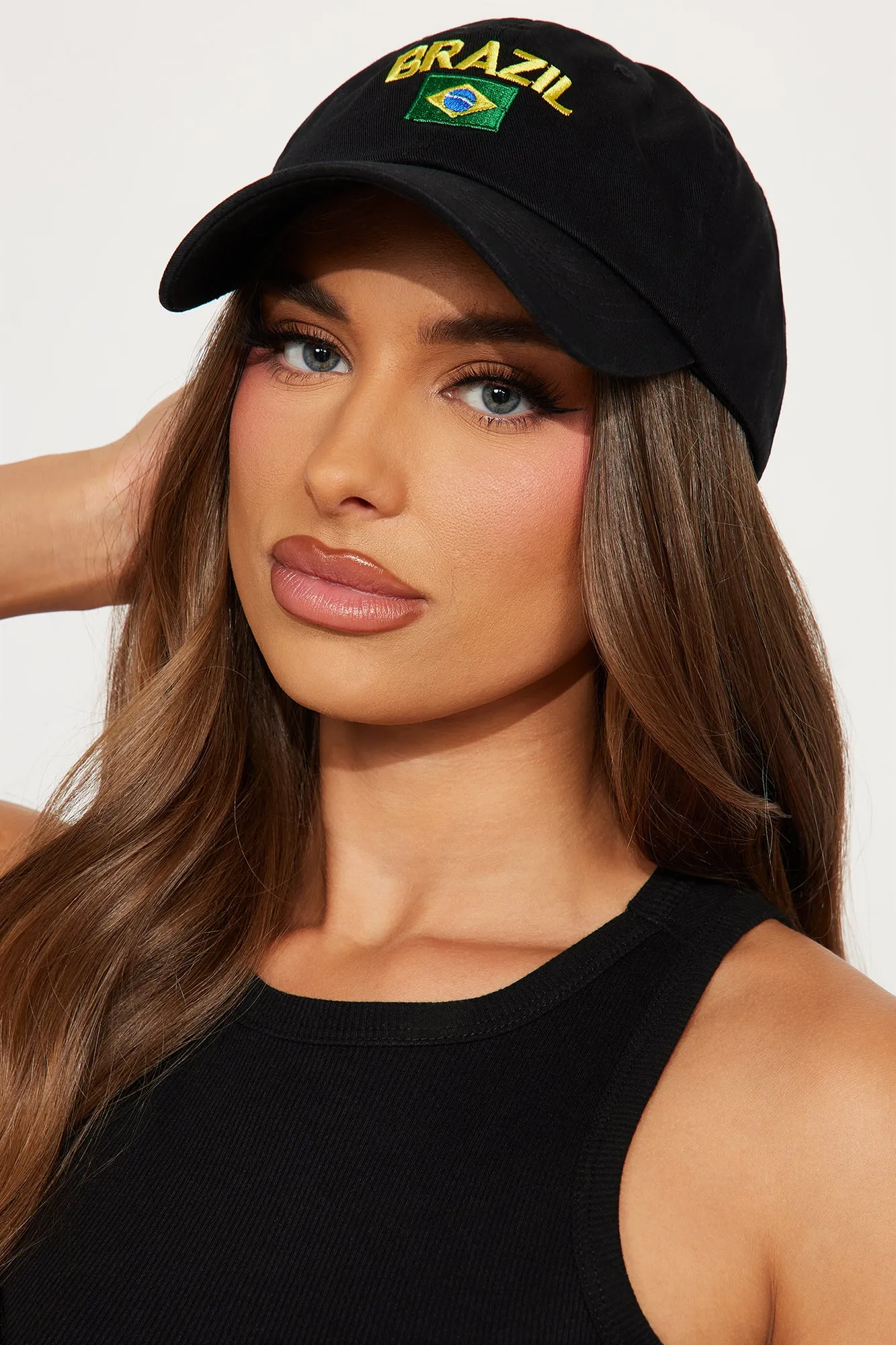 Brazil Vacay Baseball Hat - Black/combo