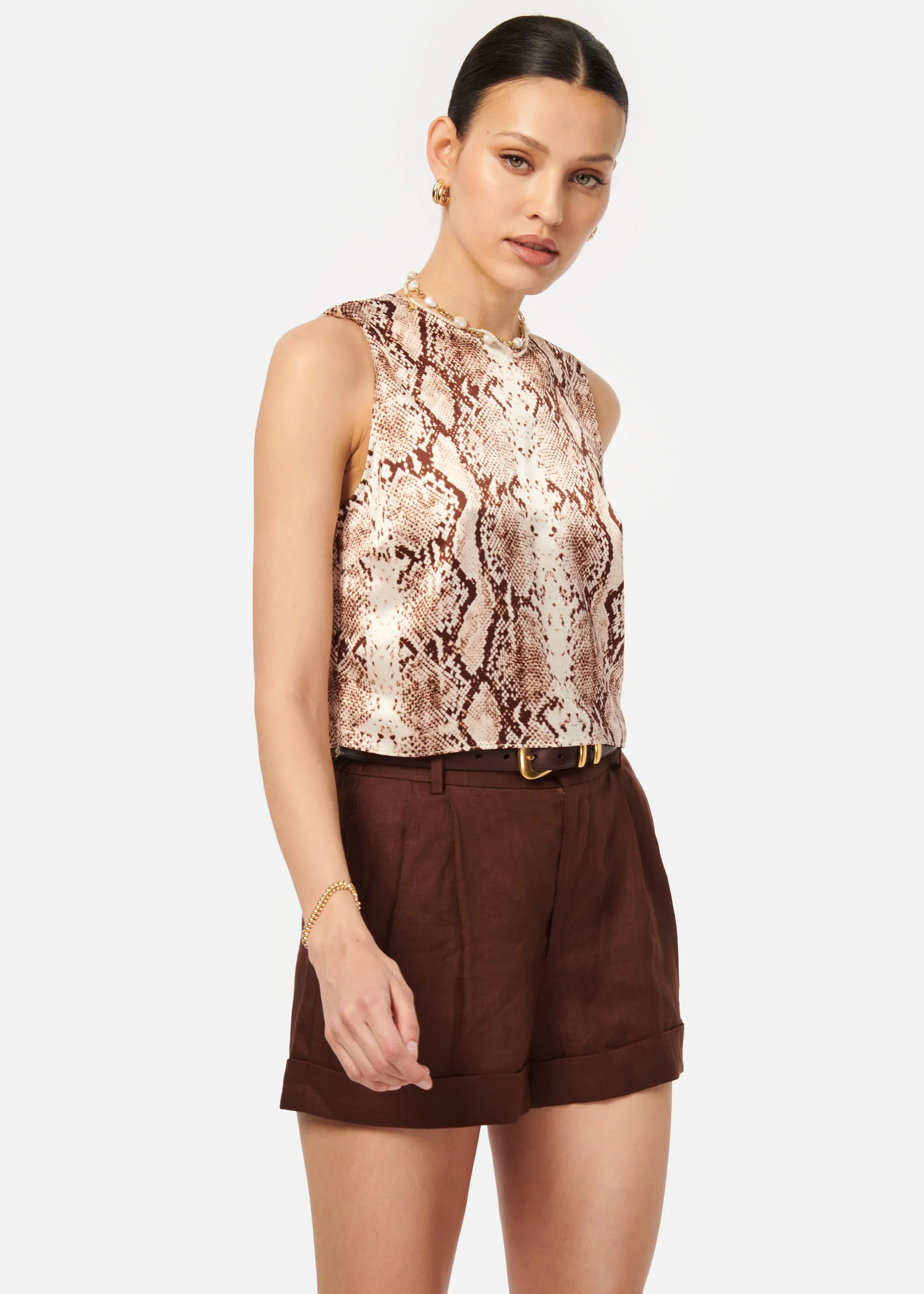 CAMI NYC Romilly Top- Sand Snake