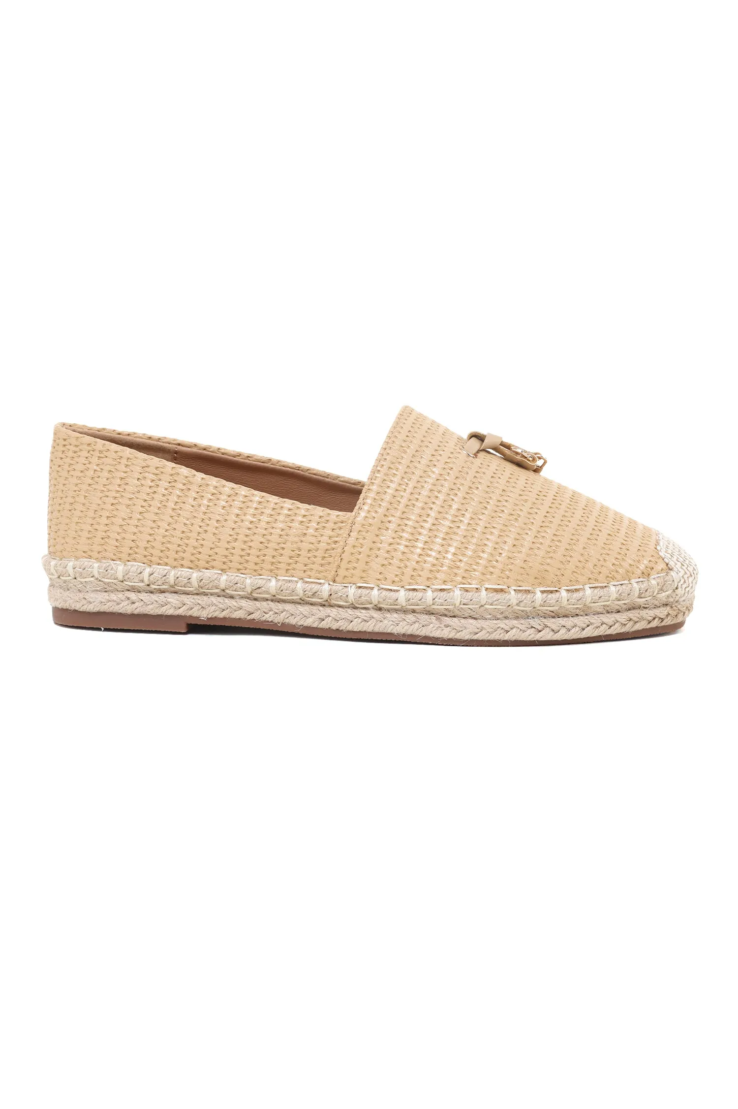 CHIC WOVEN ESPADRILLE -BEIGE