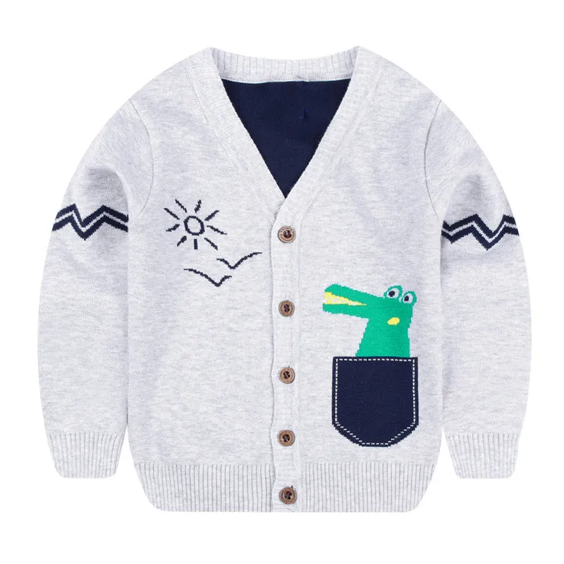 Children's Dinosaur Theme Cardigan