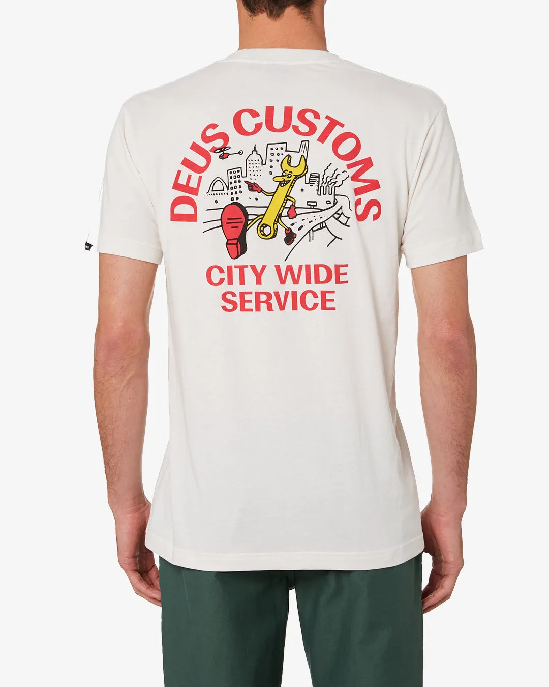 City Wide Tee (Regular Fit) - Vintage White