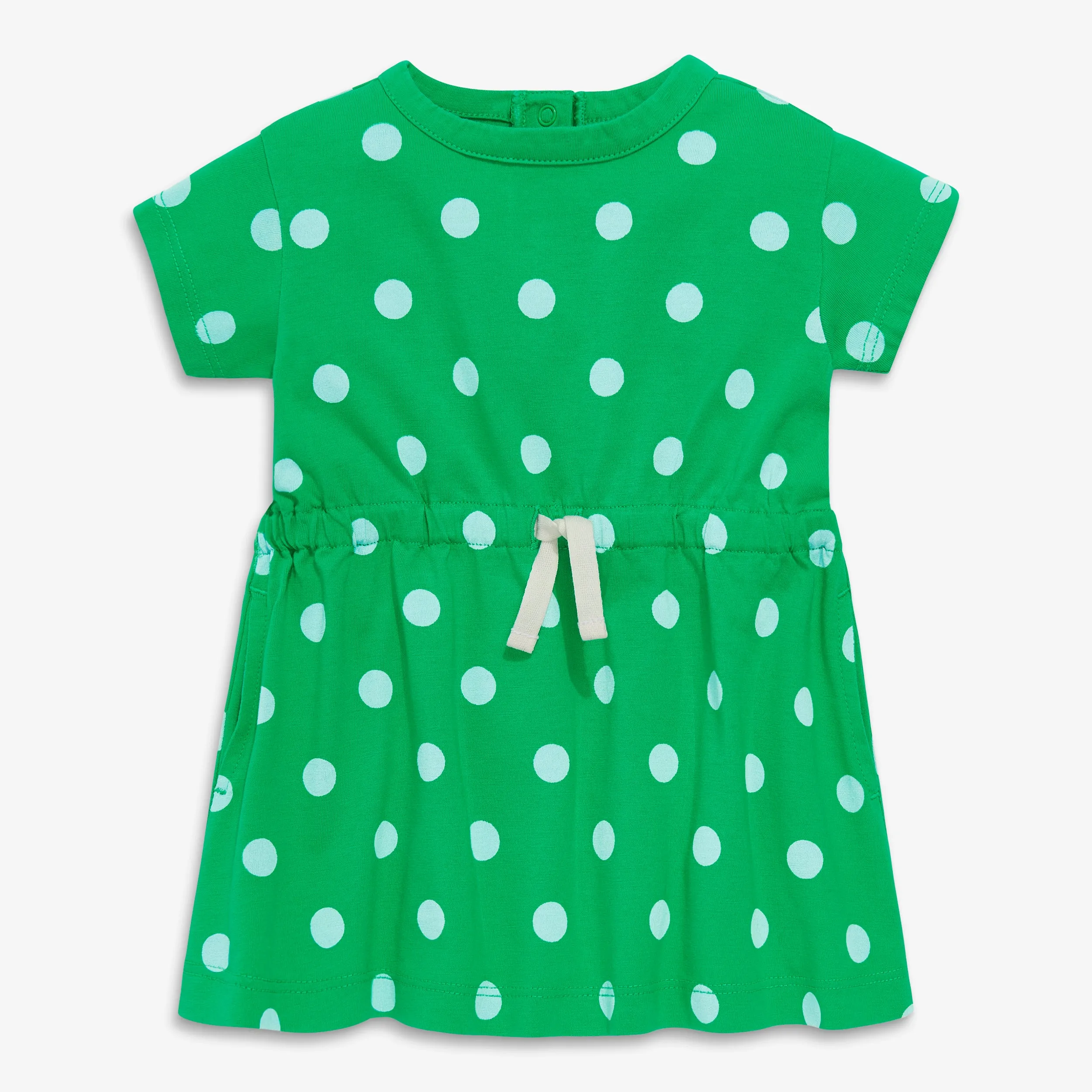 Clearance baby drawstring dress in dot