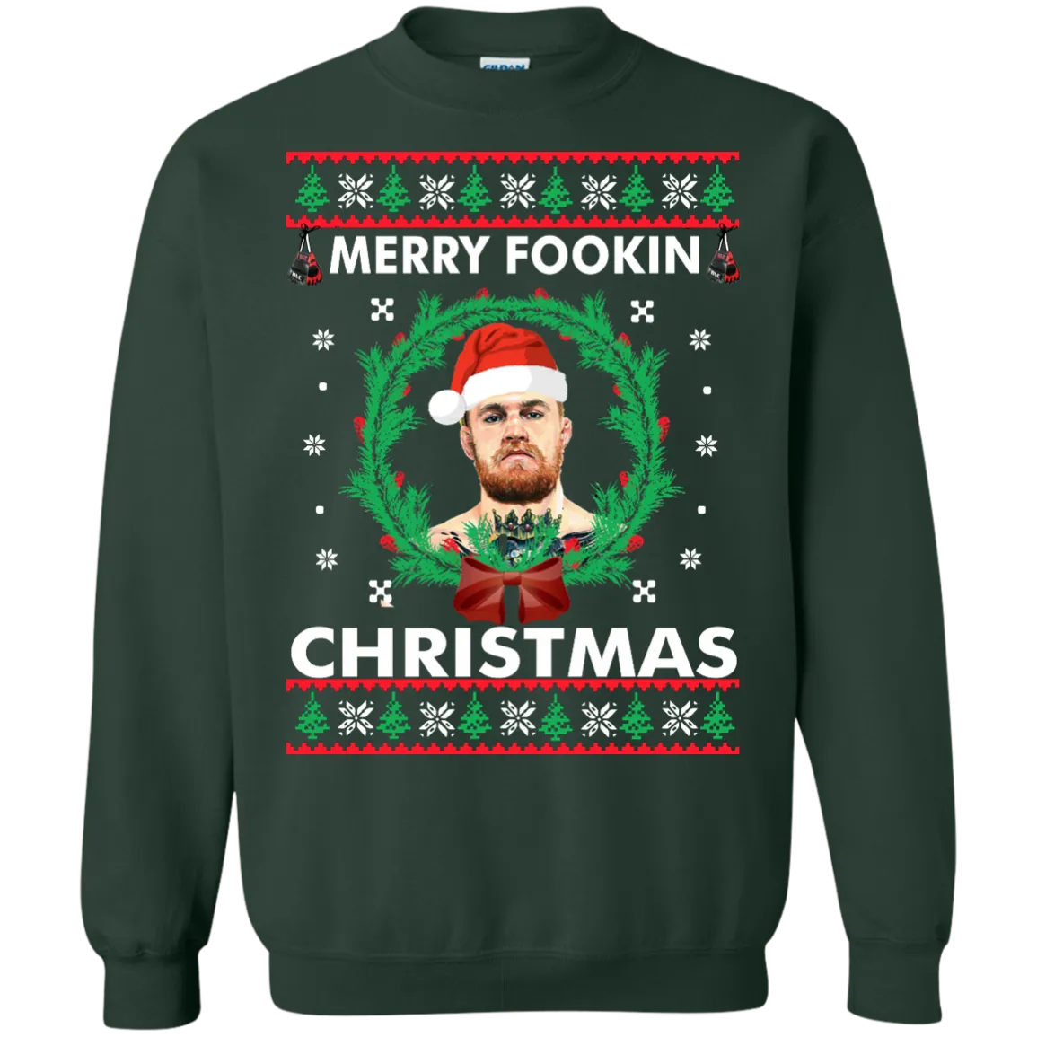 Conor Mcgregor Christmas Sweater, Shirt: Merry Fookin Xmas