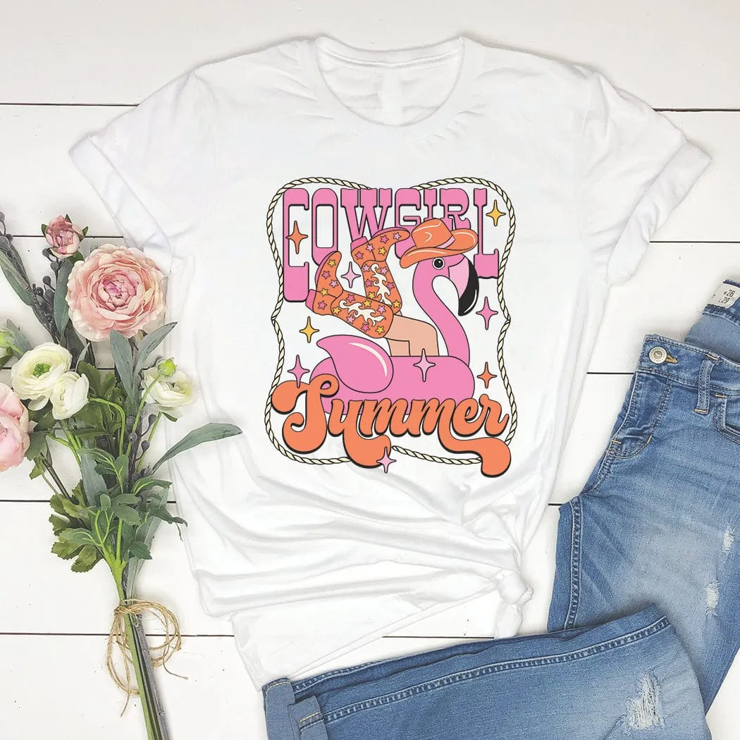 Cowgirl Summer Graphic T-Shirt - SU301