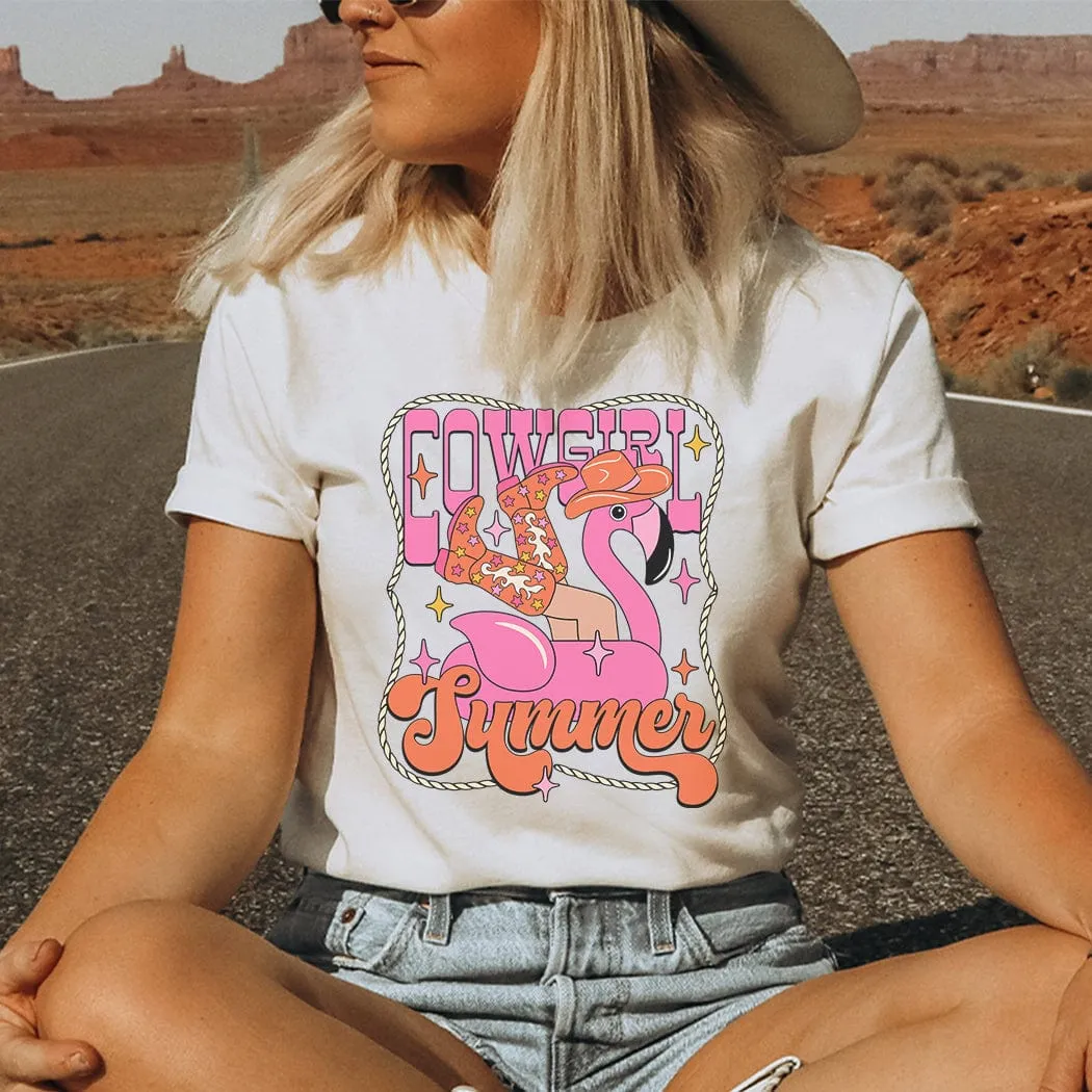 Cowgirl Summer Graphic T-Shirt - SU301