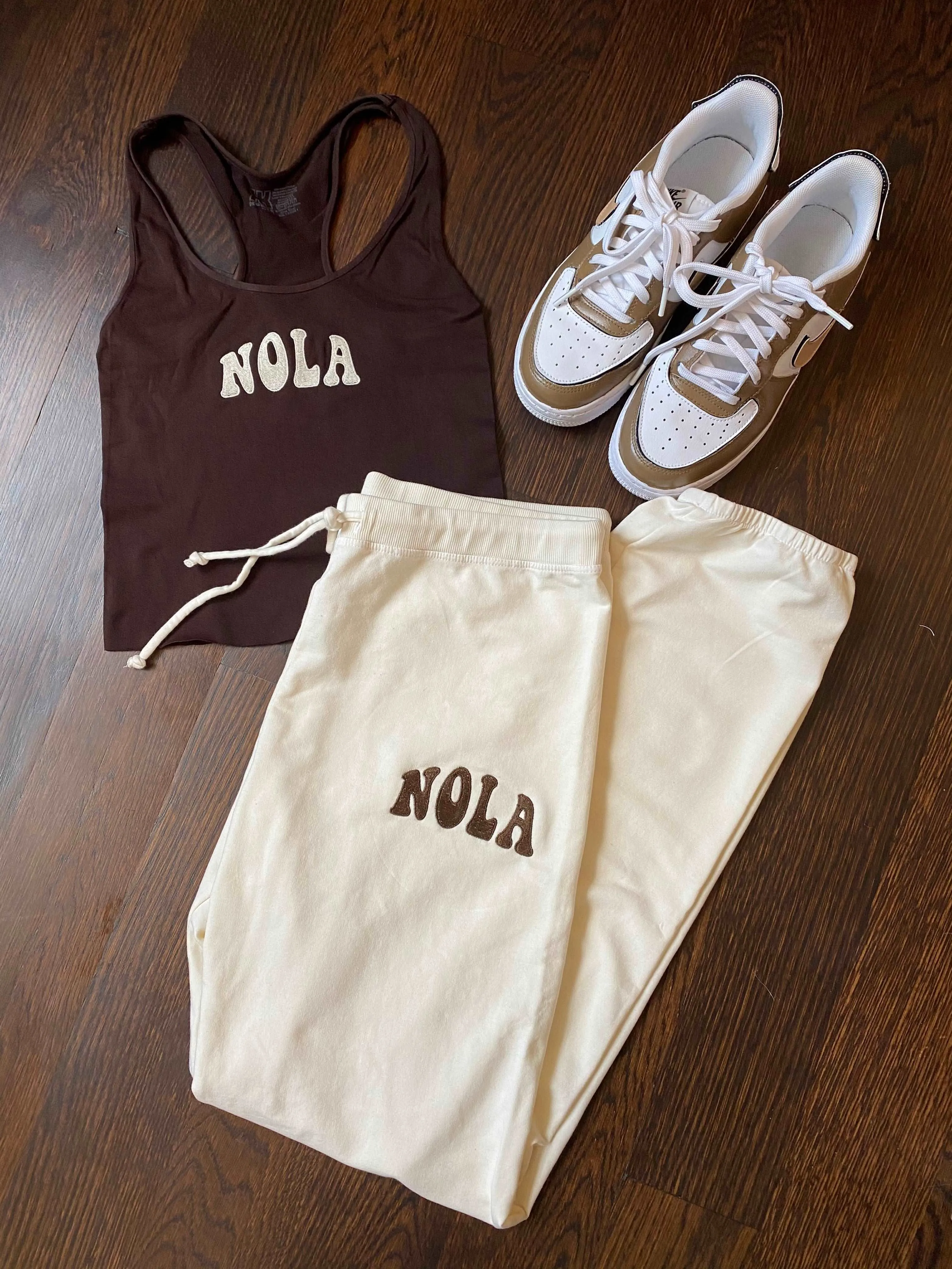 Cream Nola Joggers