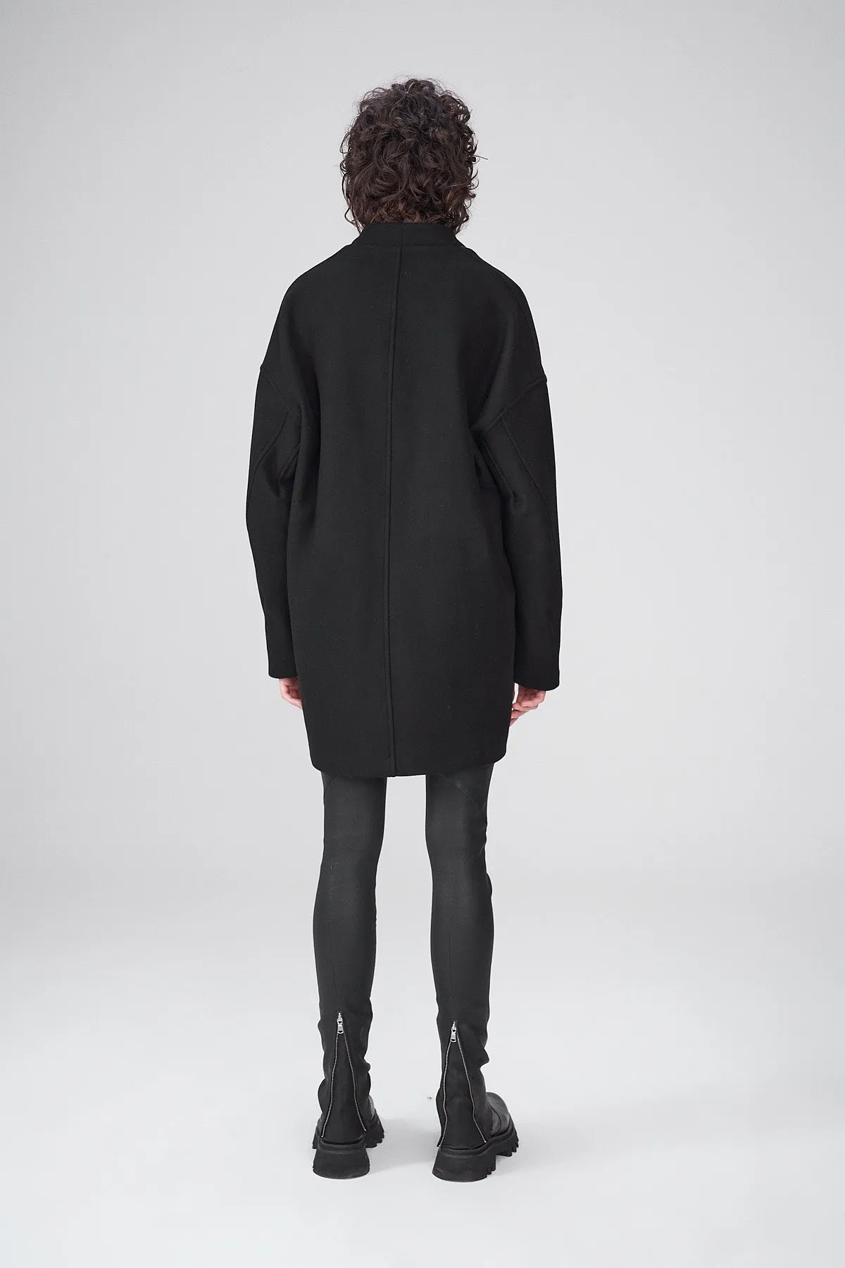 Crystal - Black Wool Coat