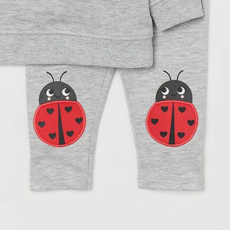 Cute Ladybird illustrated Top and Leggings