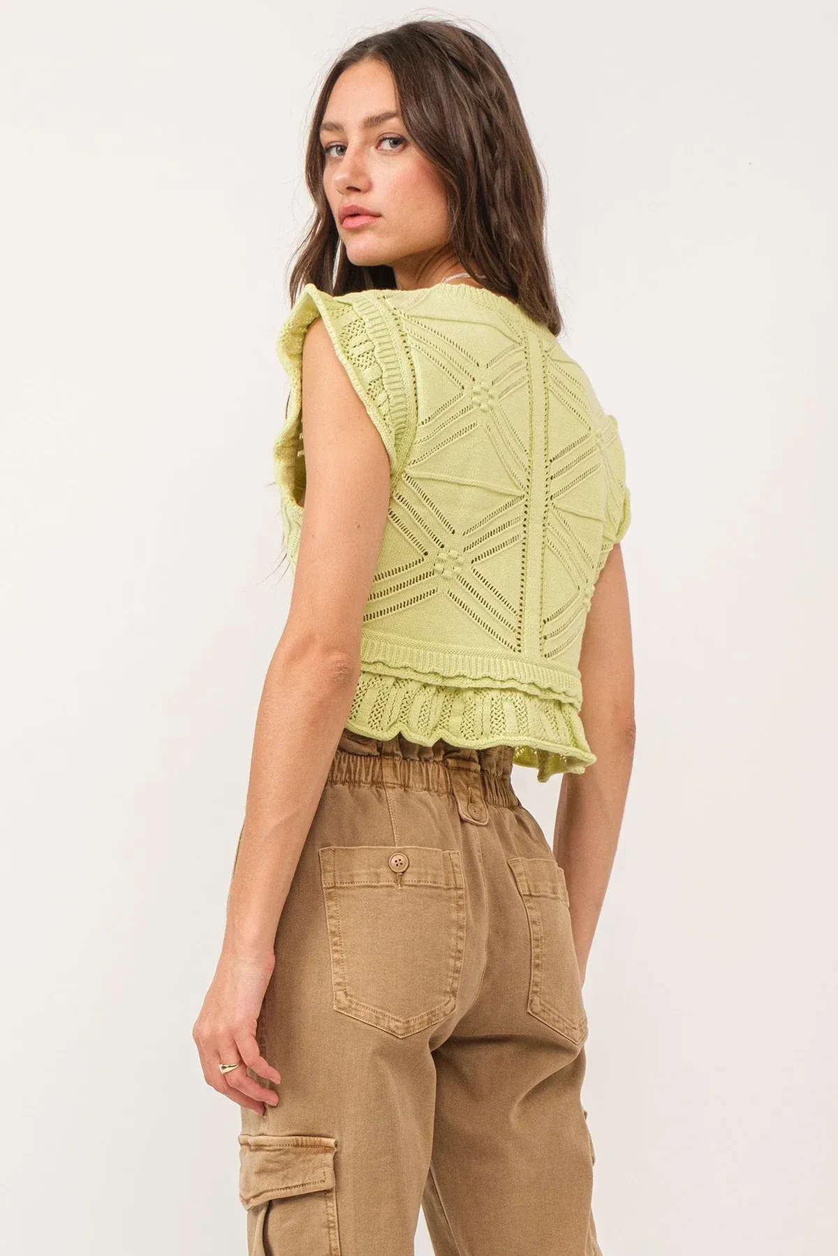 Delaney Peplum Sweater Top