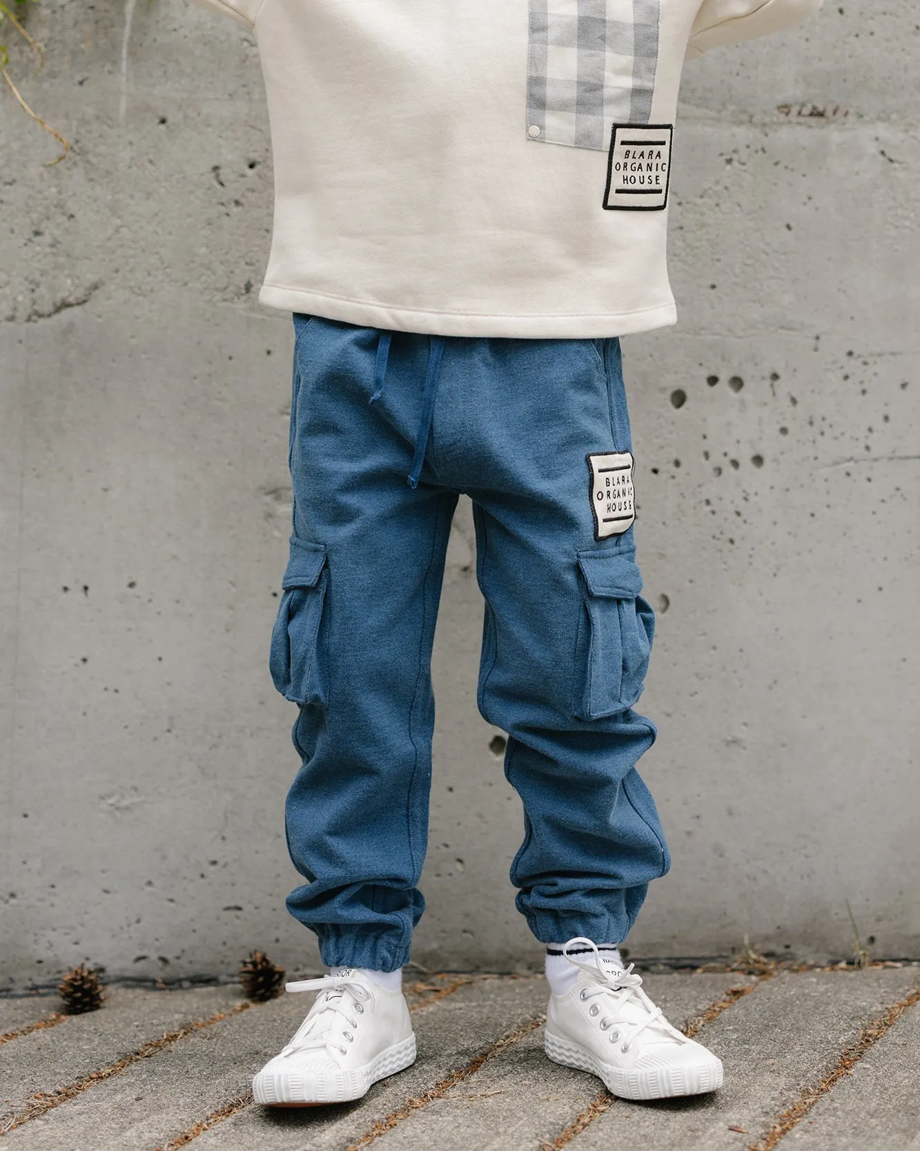 Denim Cargo Pants