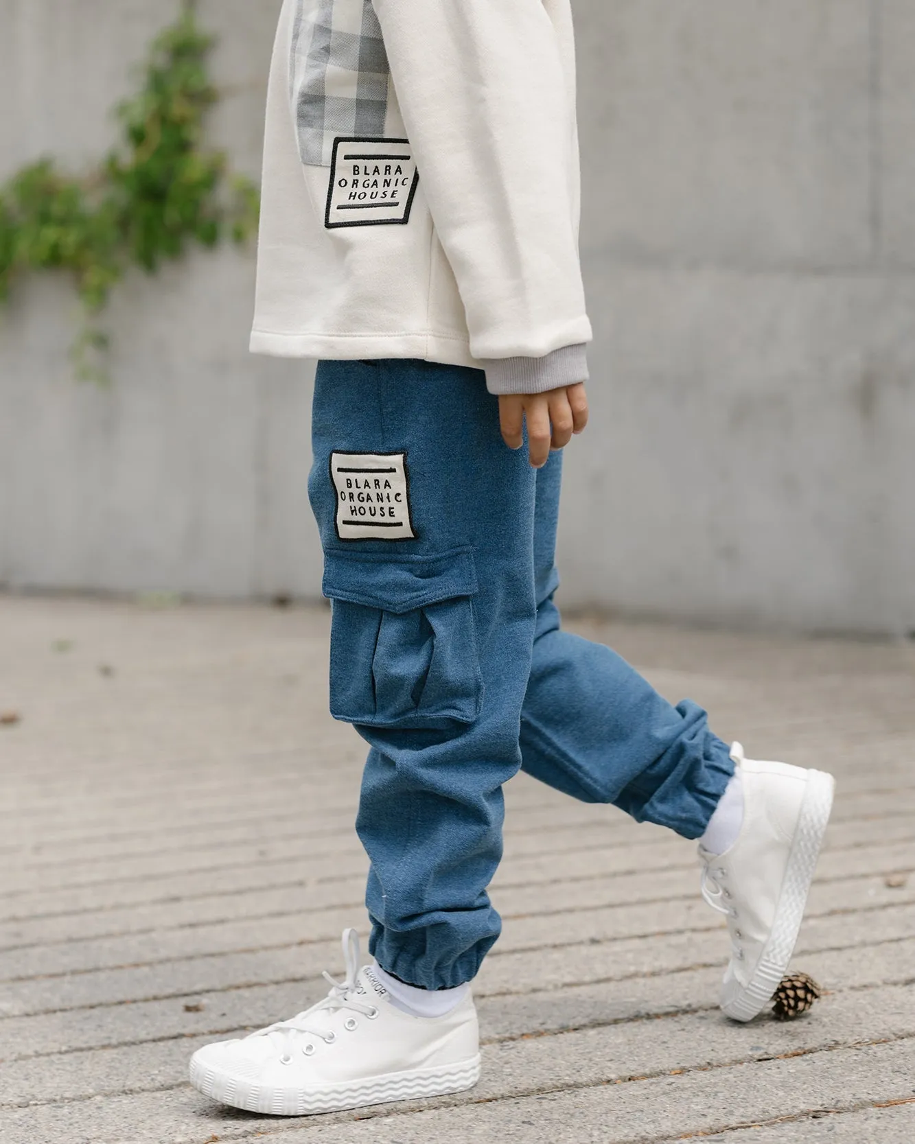 Denim Cargo Pants