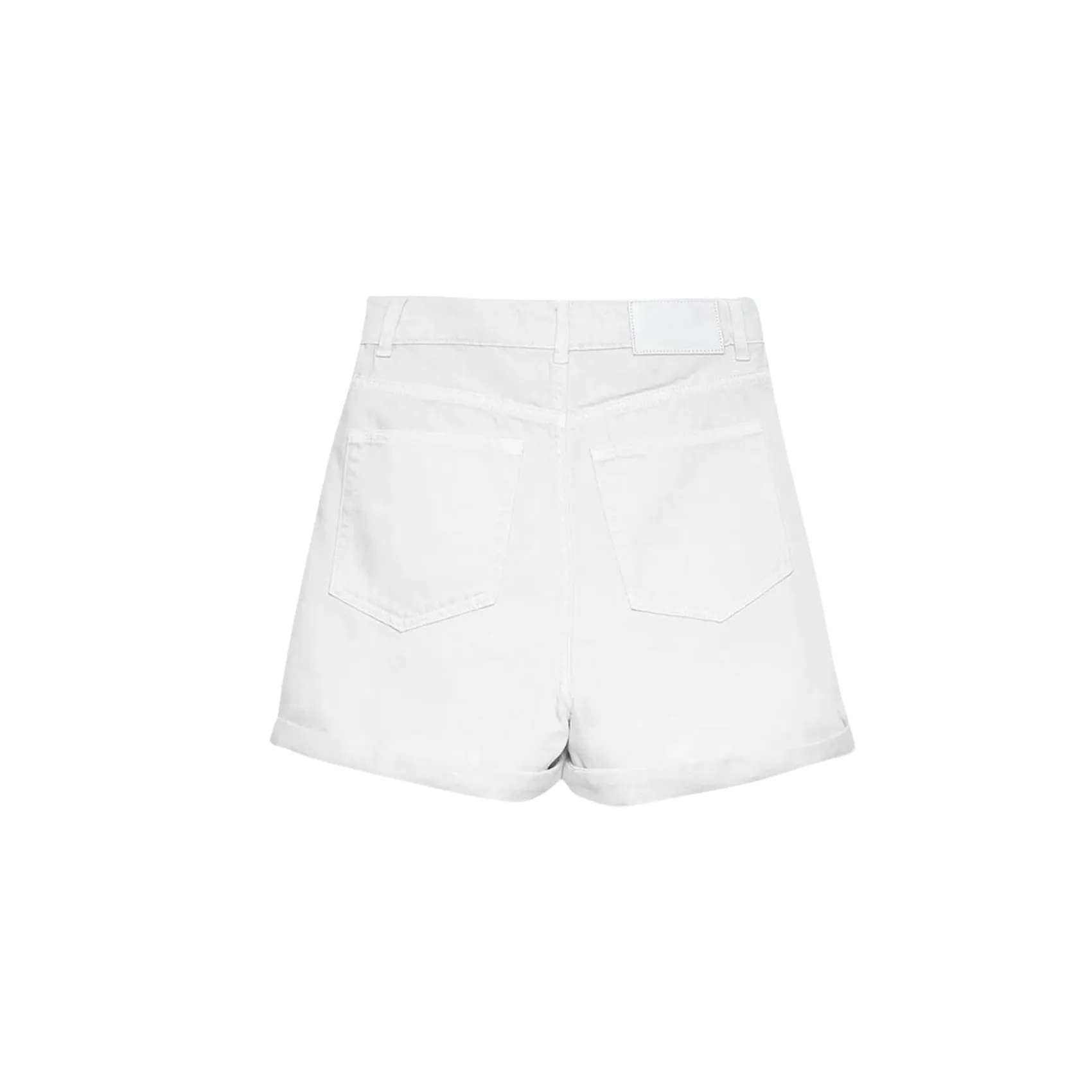 Denim Short - White