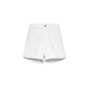 Denim Short - White