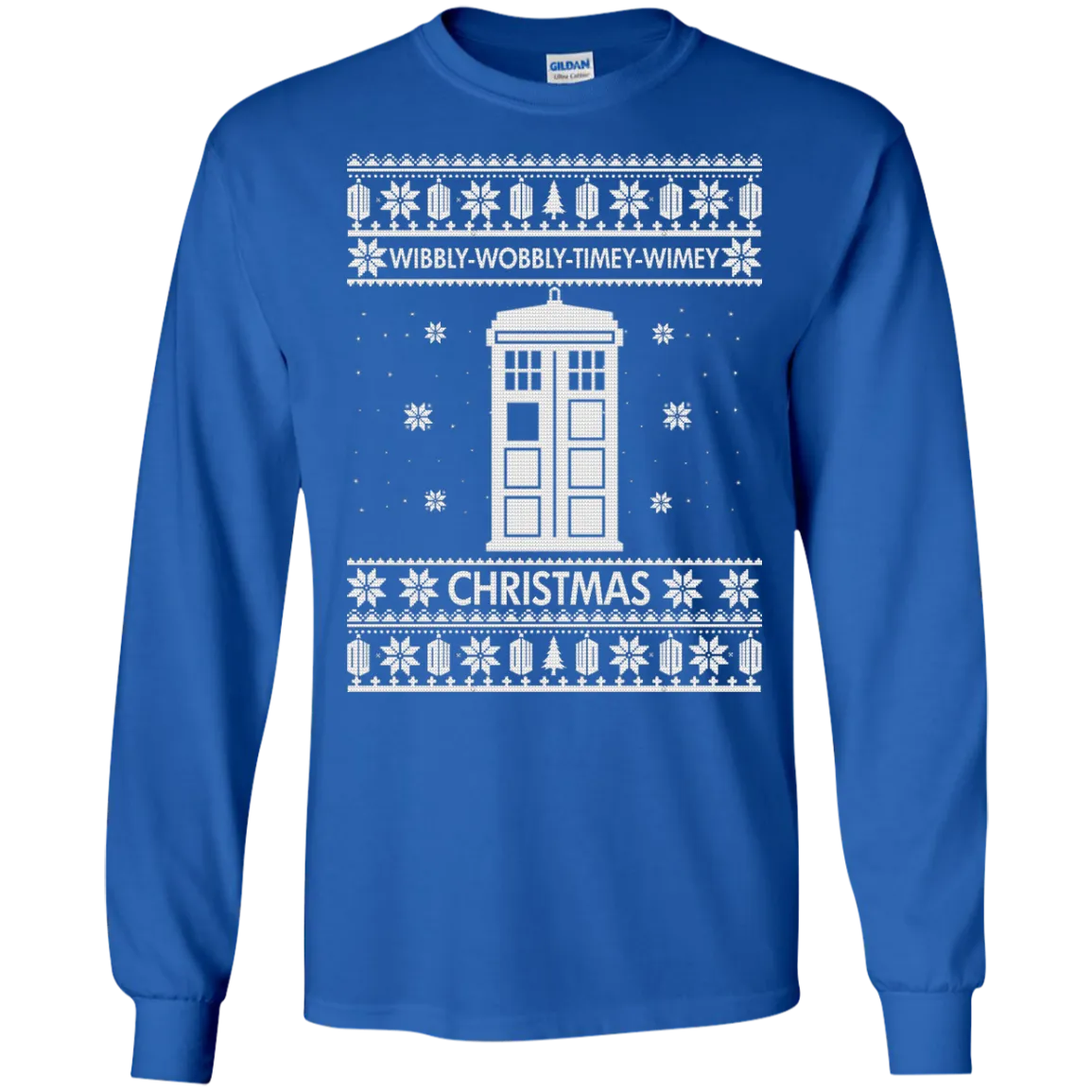 Doctor Who Christmas Sweater: Wibbly Wobbly Timey Wimey Christmas