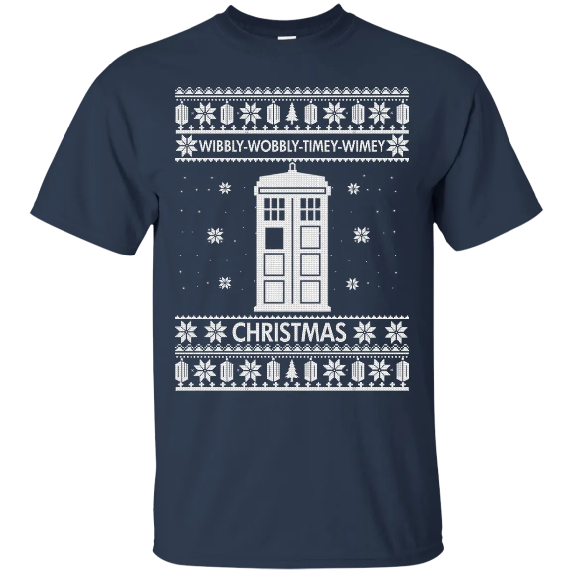 Doctor Who Christmas Sweater: Wibbly Wobbly Timey Wimey Christmas