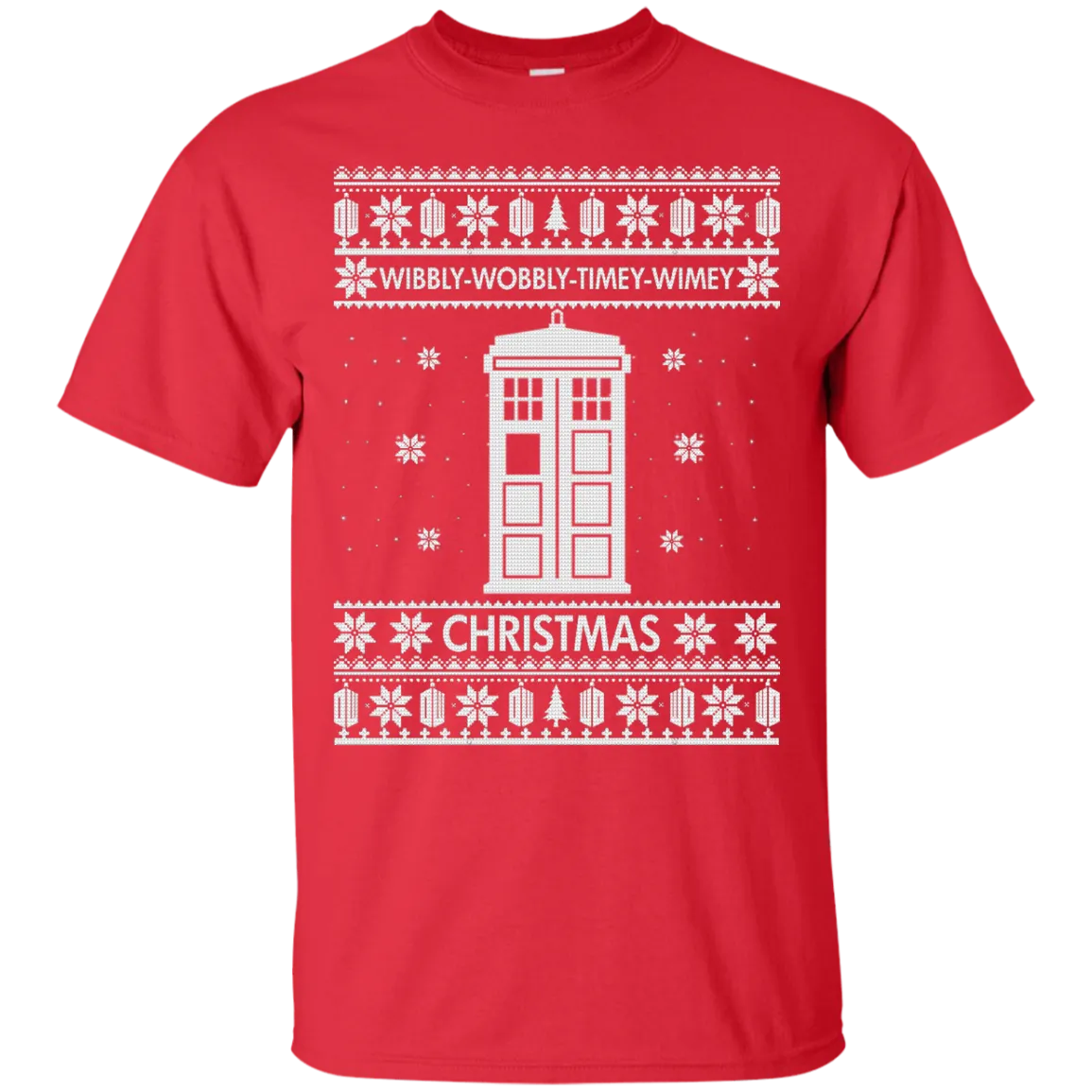 Doctor Who Christmas Sweater: Wibbly Wobbly Timey Wimey Christmas