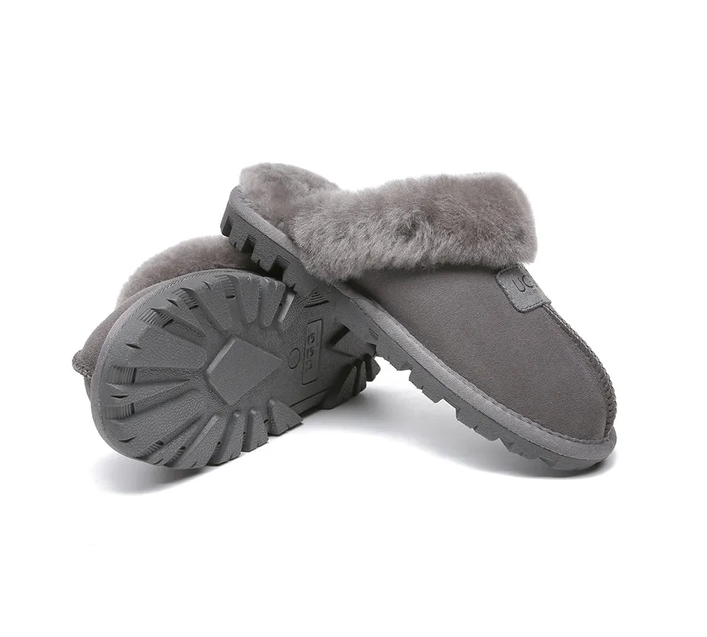 Double Face Sheepskin Wool Home Slippers Suzie Scuff