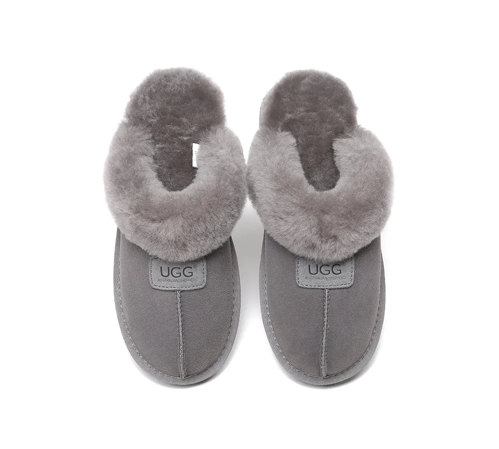 Double Face Sheepskin Wool Home Slippers Suzie Scuff