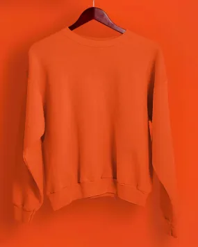 Drop Shoulder Sweatshirt: Rust