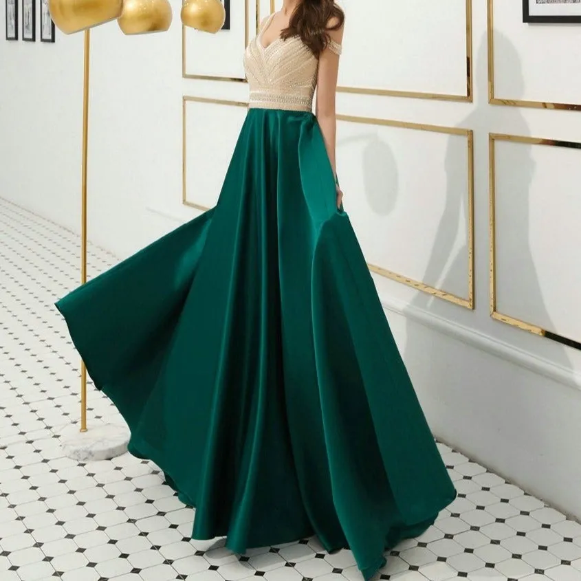 Elegant Satin Evening Dress