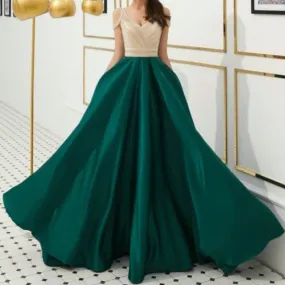 Elegant Satin Evening Dress