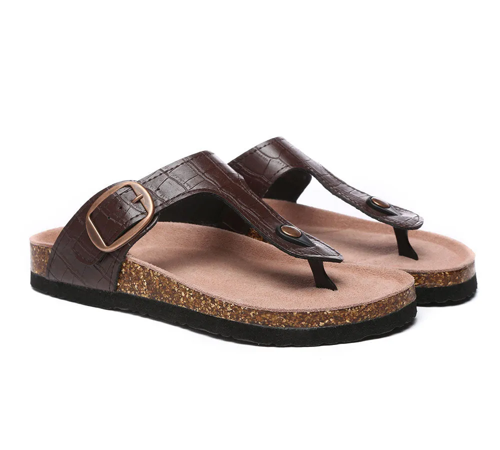 Embossed Summer Beach Unisex Slip-On Lindsay Sandals