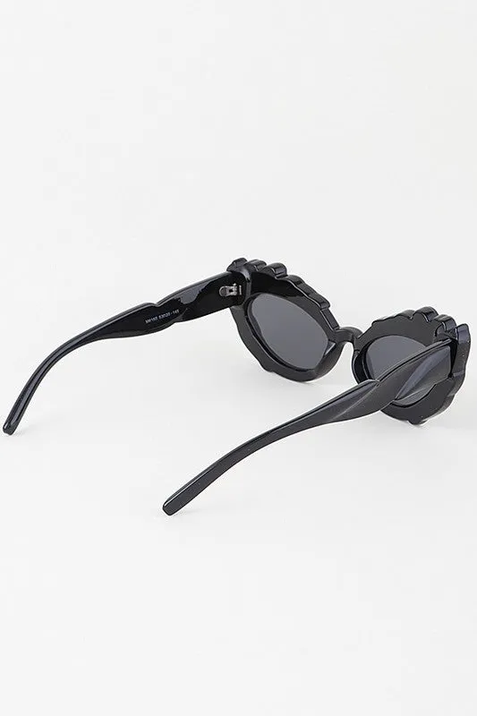 Flora petal imprint sunglasses