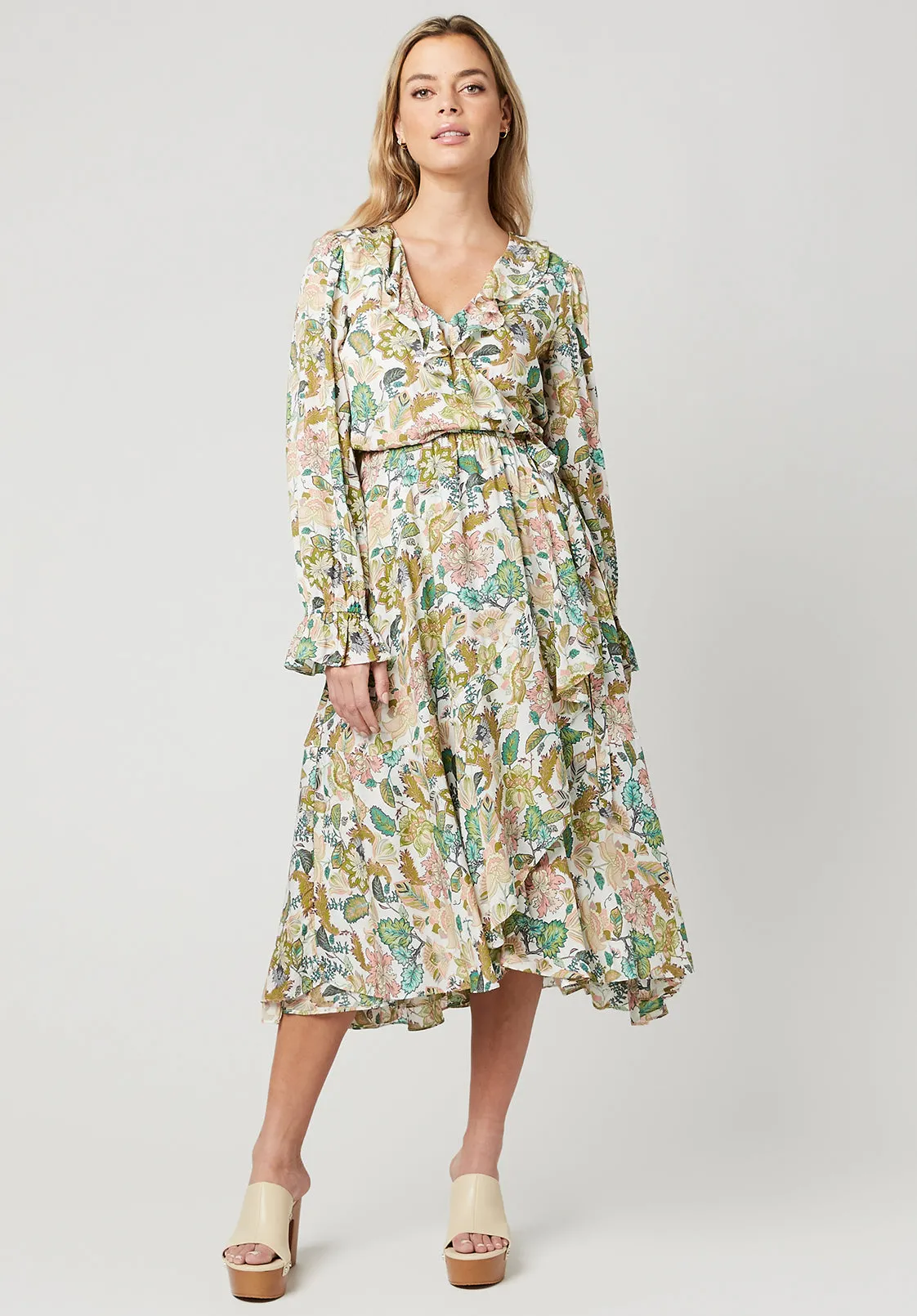 Floral Angelique Paysanne Dress - WD0425P