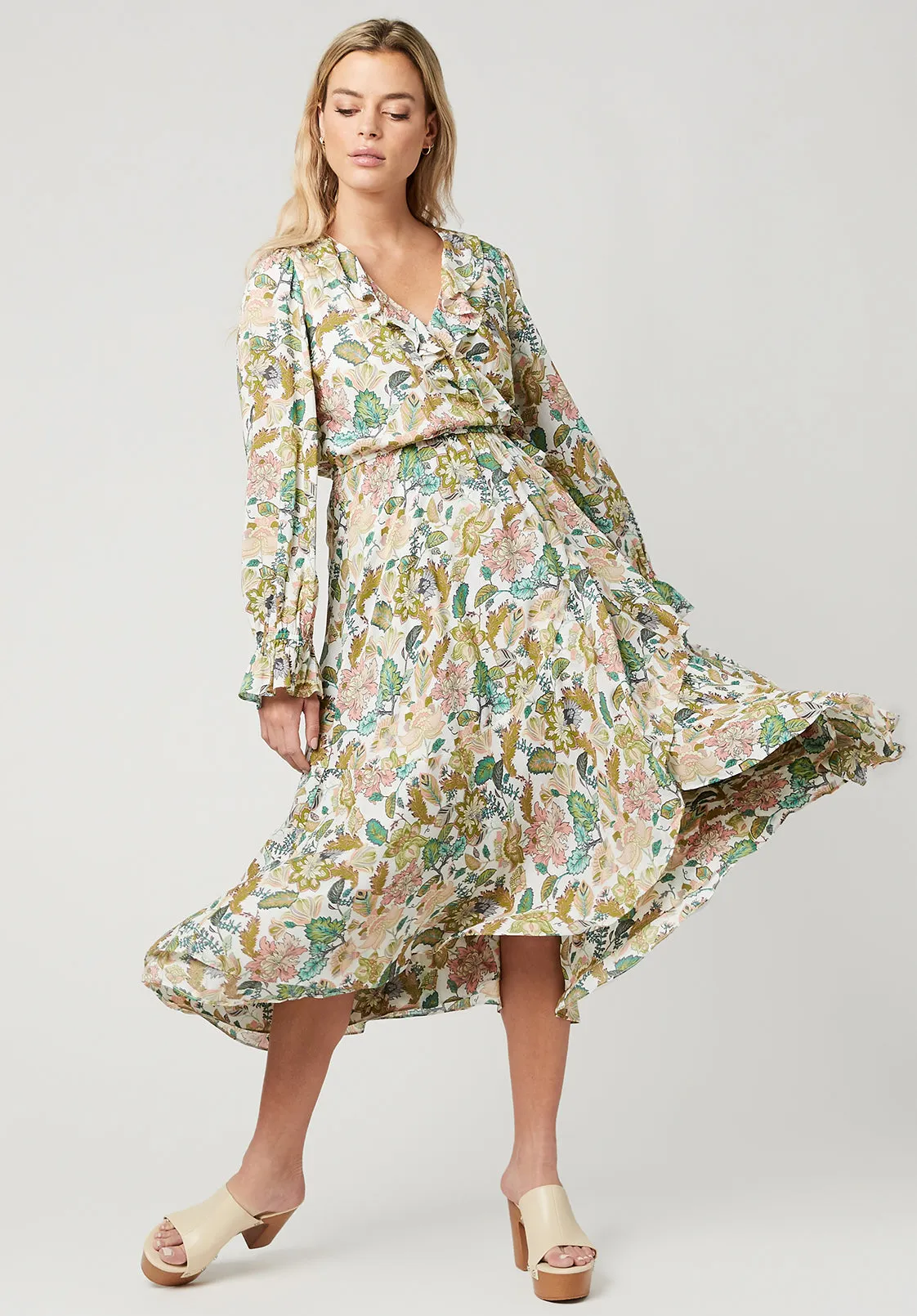 Floral Angelique Paysanne Dress - WD0425P