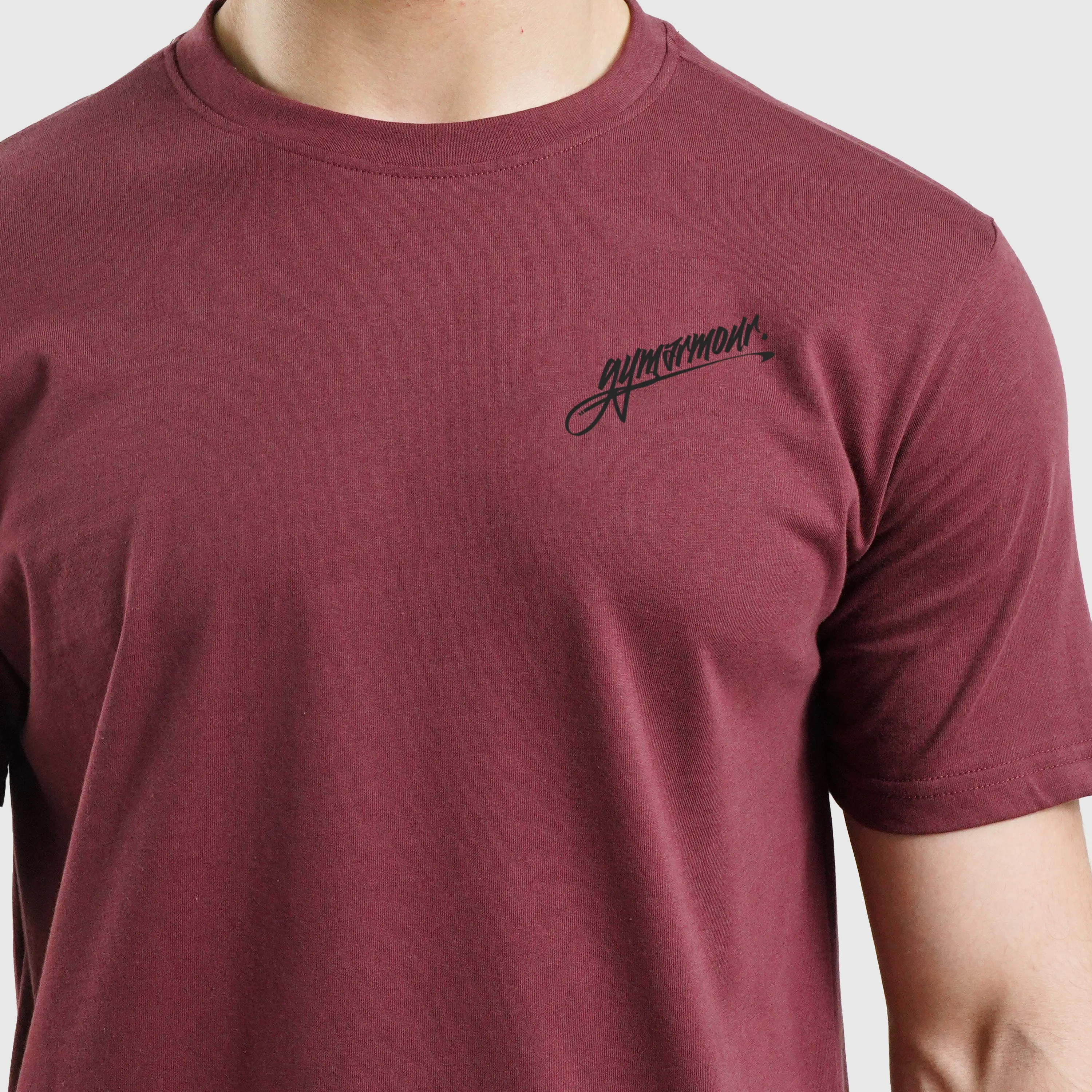 Front Signature Tee (Maroon)