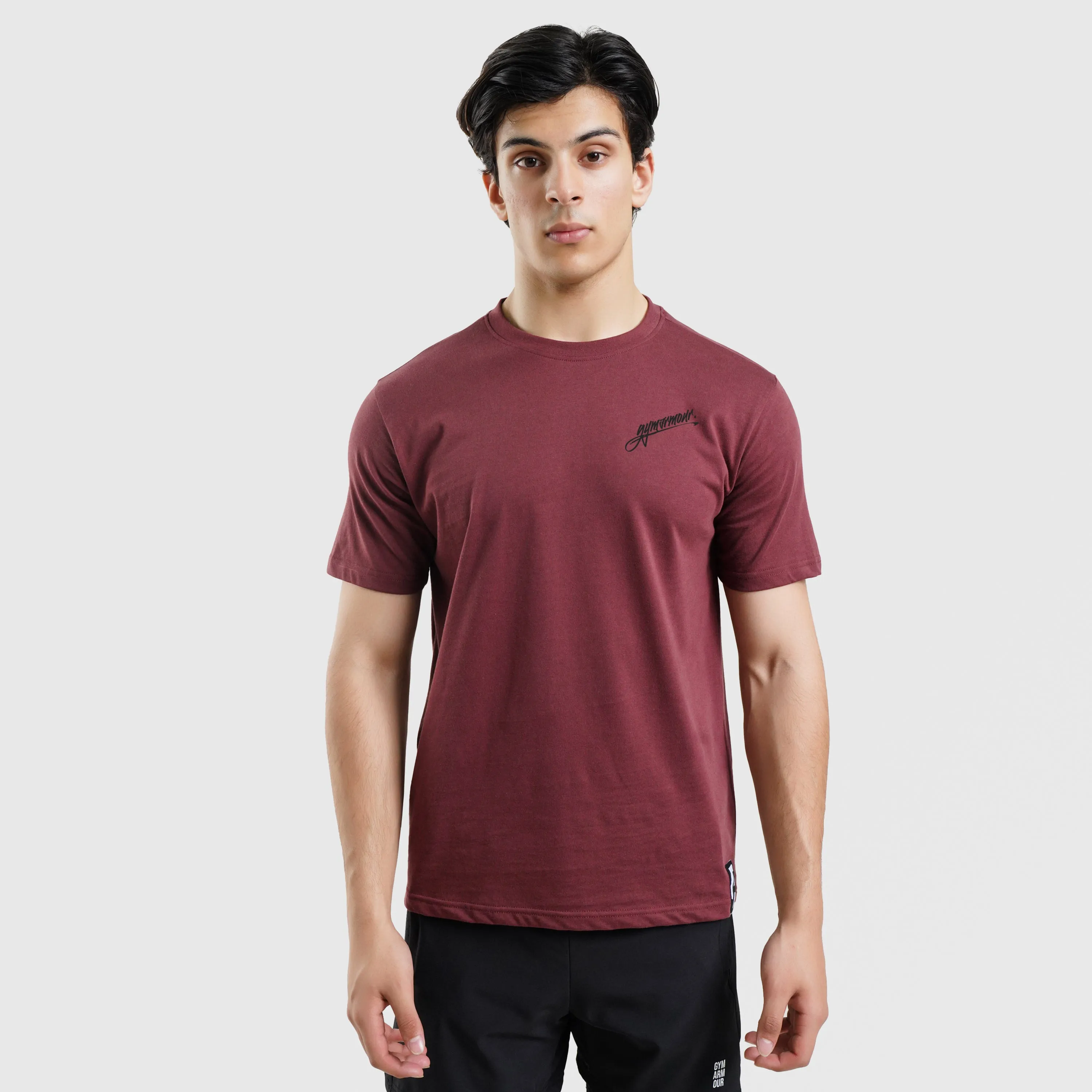 Front Signature Tee (Maroon)