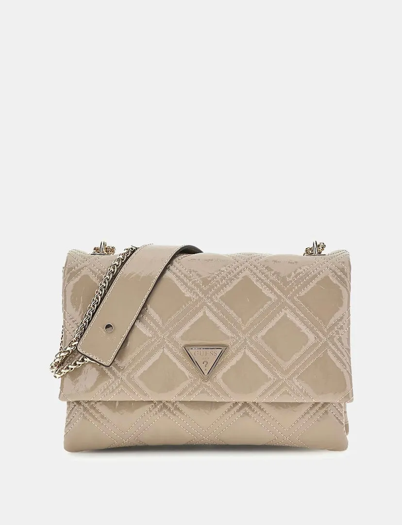 GUESS DEESA PATENT FLAP CROSSBODY