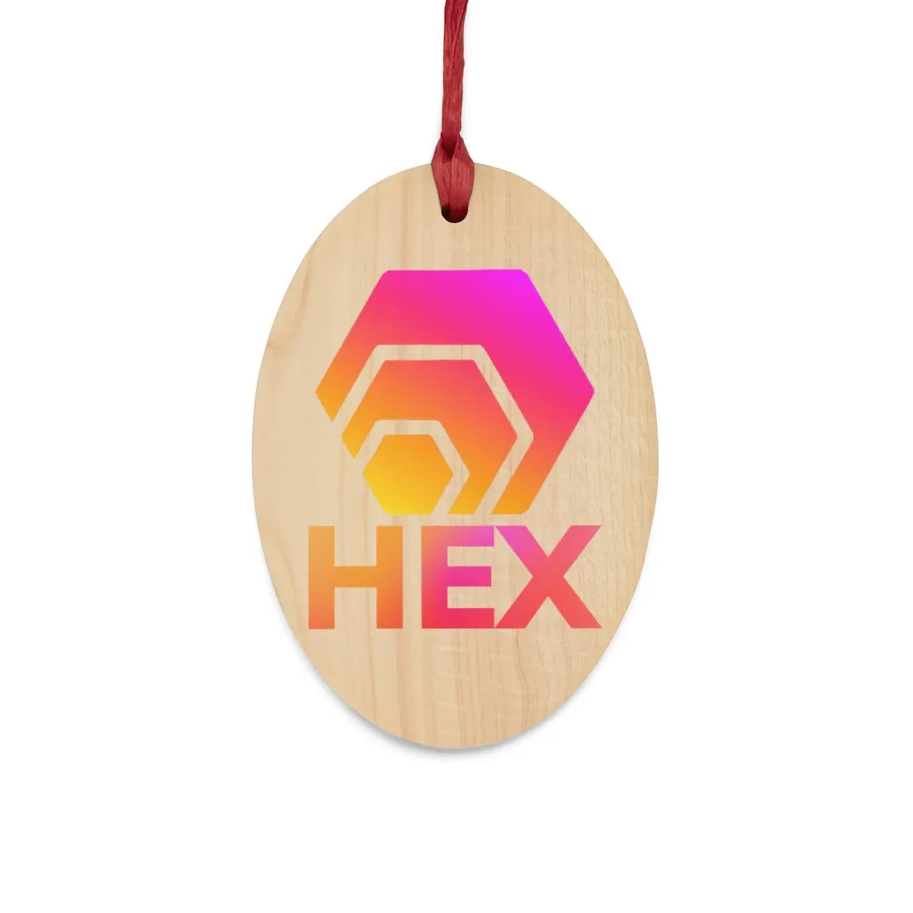 HEX Wooden Christmas Ornaments