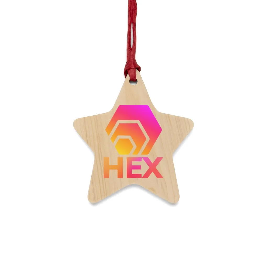 HEX Wooden Christmas Ornaments