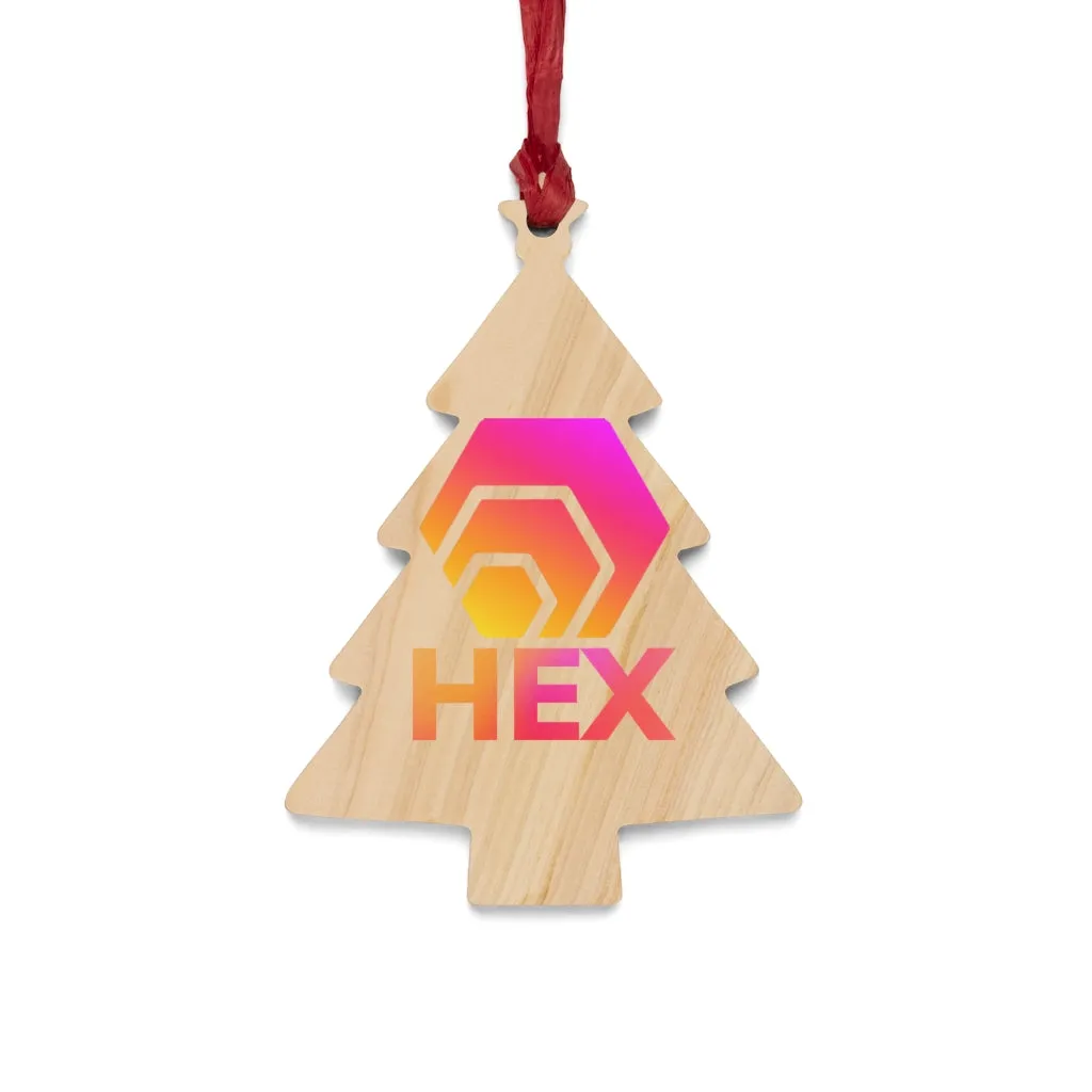 HEX Wooden Christmas Ornaments