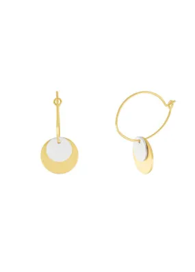 Hoop Contrast Earrings