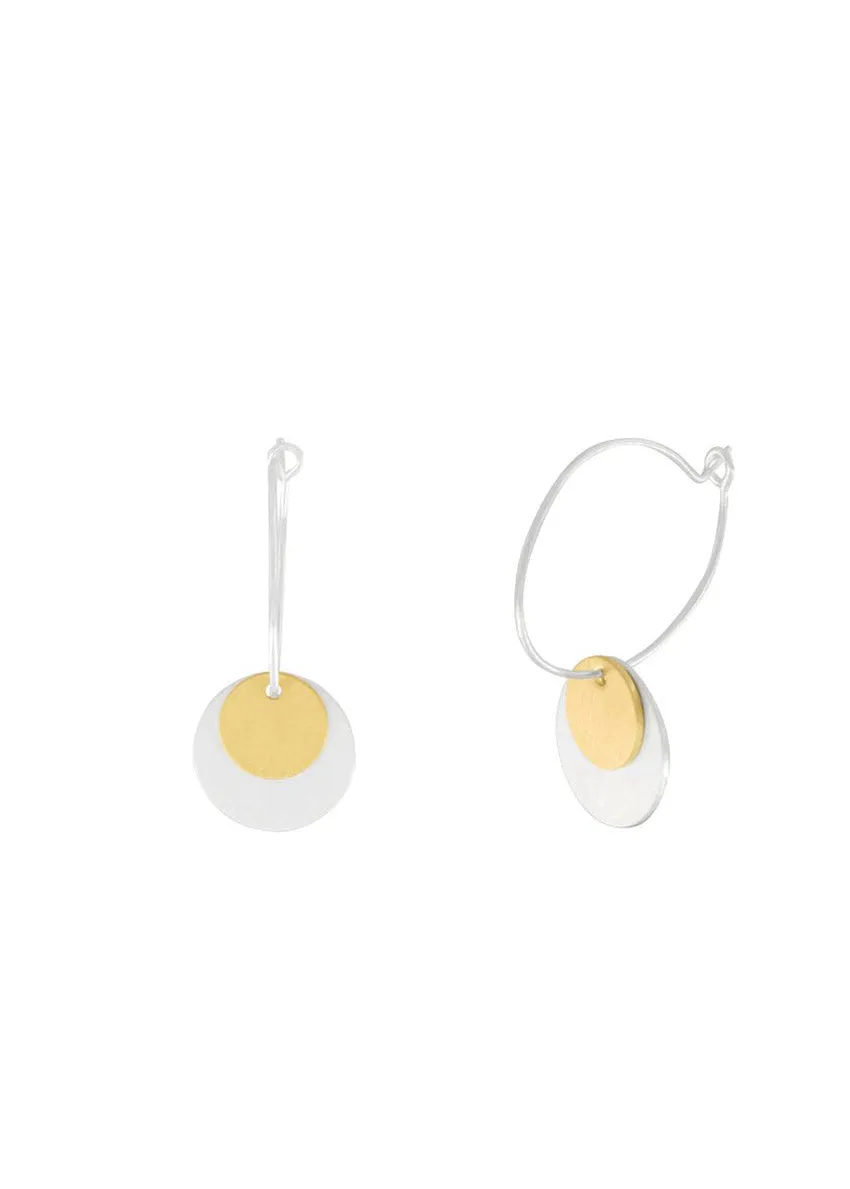 Hoop Contrast Earrings