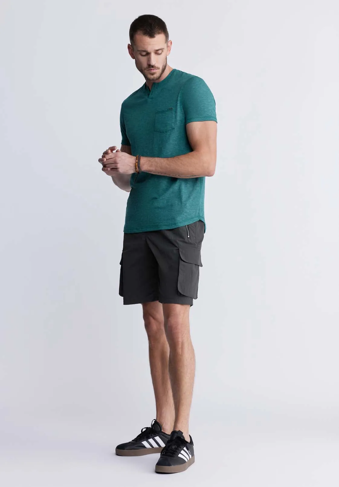 Hult Men’s Drawstring Shorts in Charcoal - BM24342