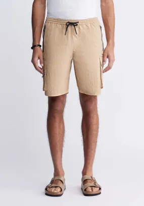 Hult Men’s Drawstring Shorts in Tan - BM24342