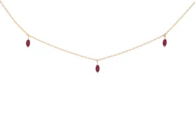 Iris Ruby Necklace