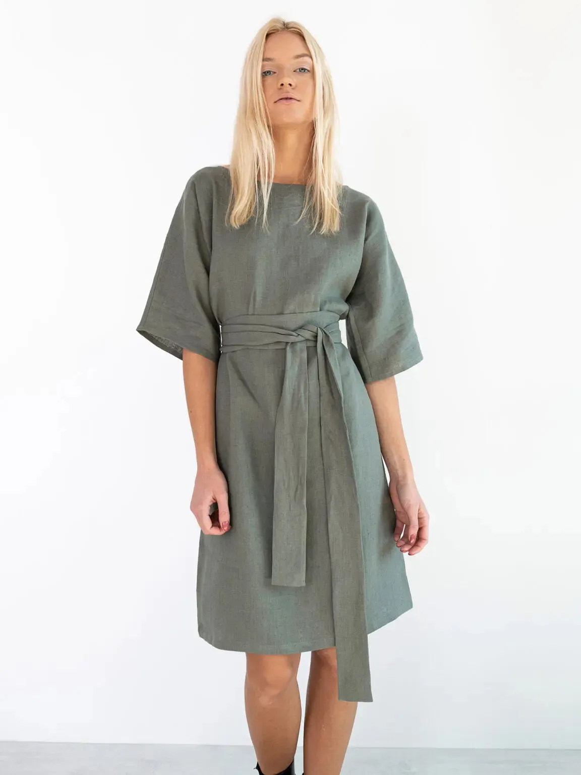 Isabel Linen Dress by Love And Confuse