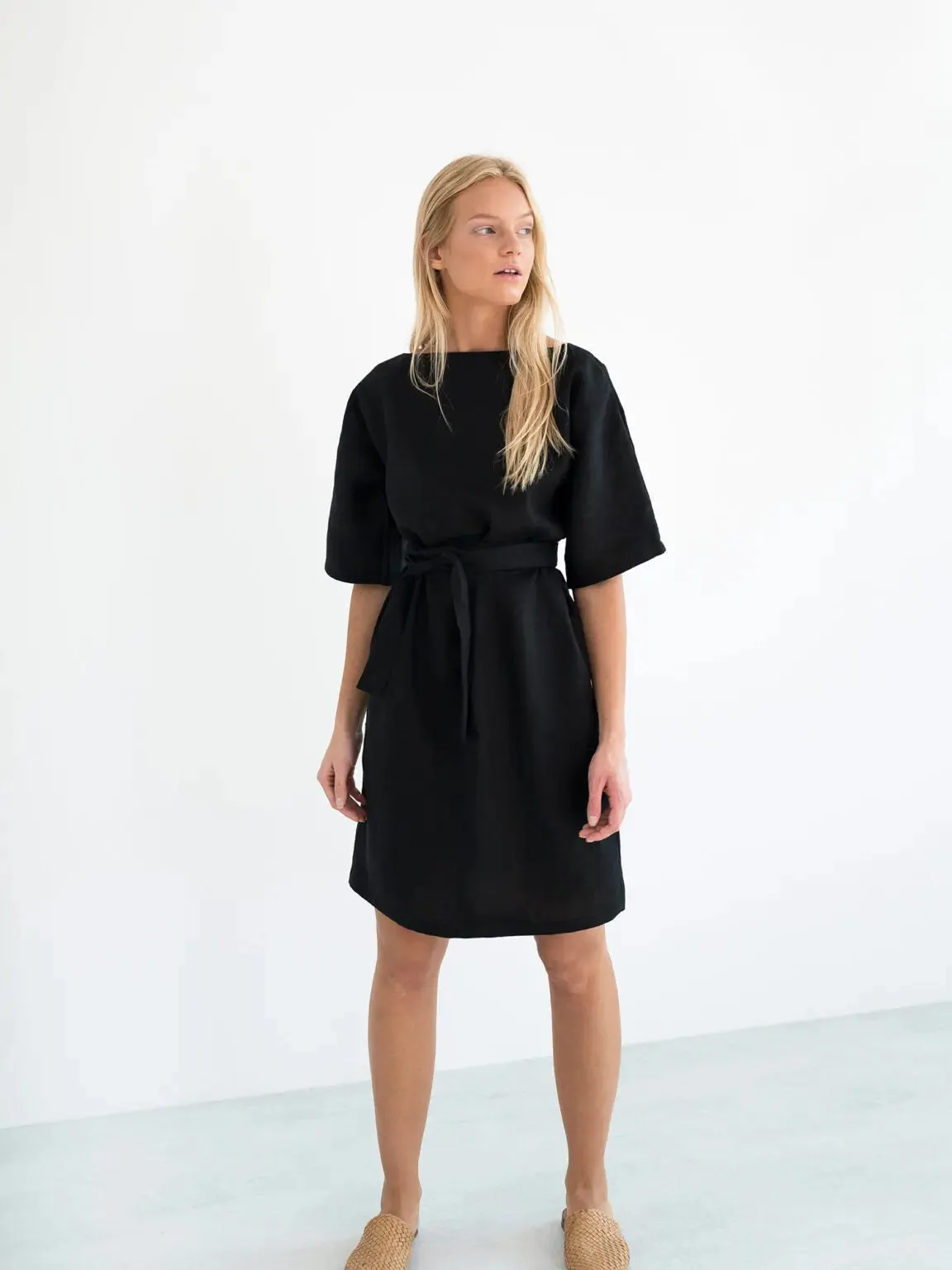 Isabel Linen Dress by Love And Confuse