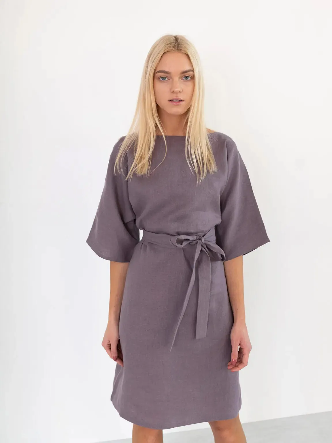 Isabel Linen Dress by Love And Confuse