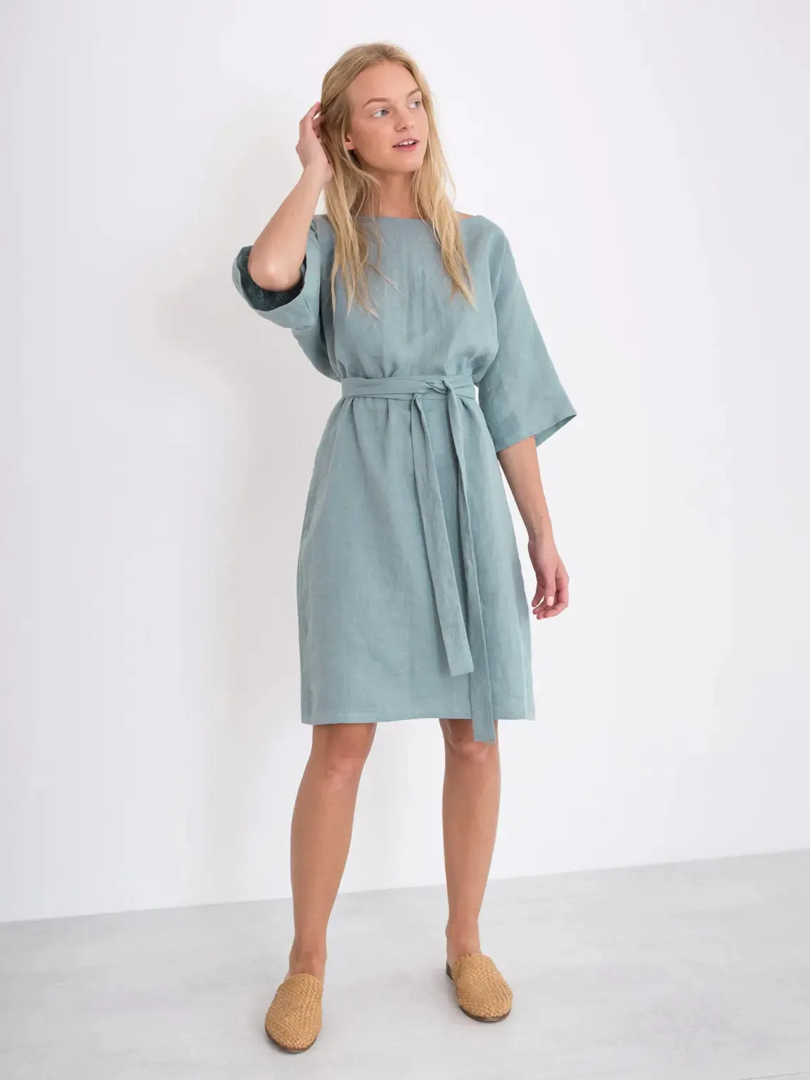 Isabel Linen Dress by Love And Confuse