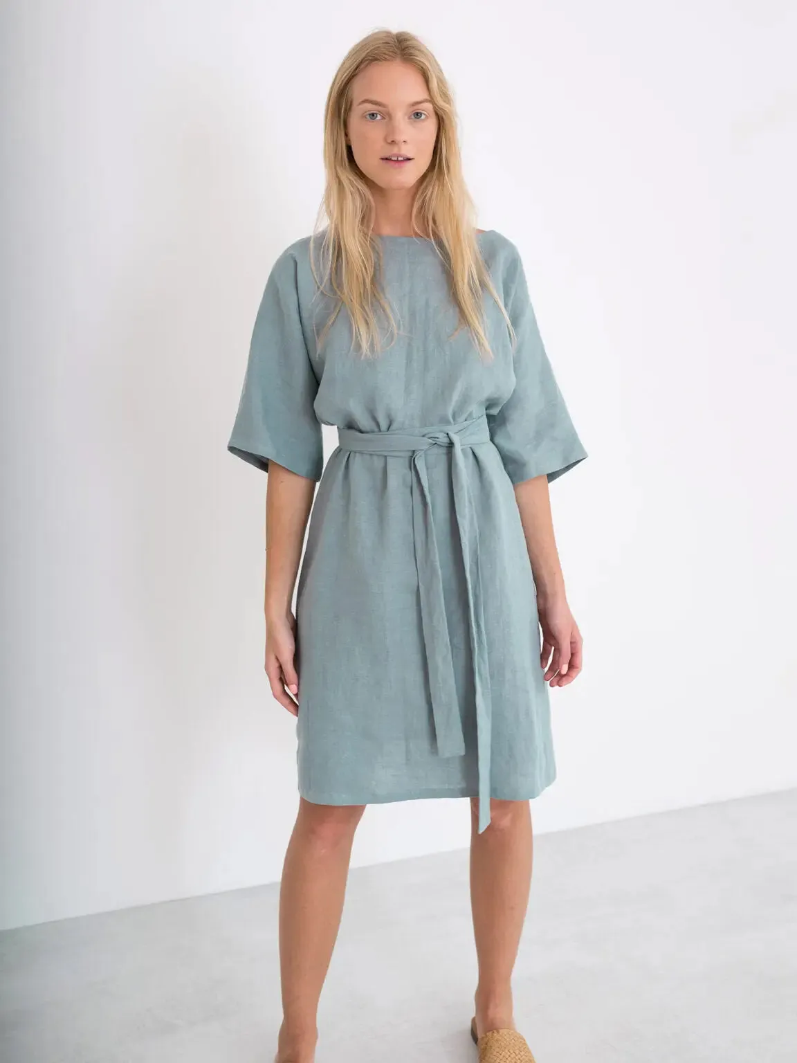 Isabel Linen Dress by Love And Confuse