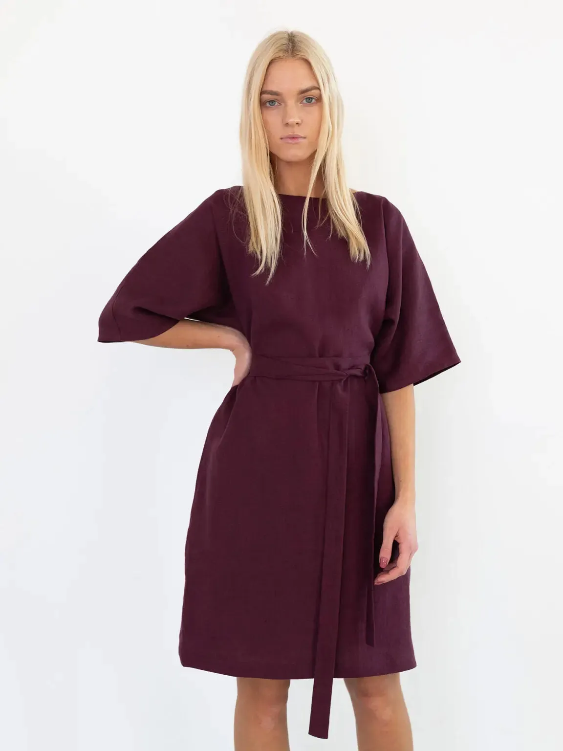 Isabel Linen Dress by Love And Confuse