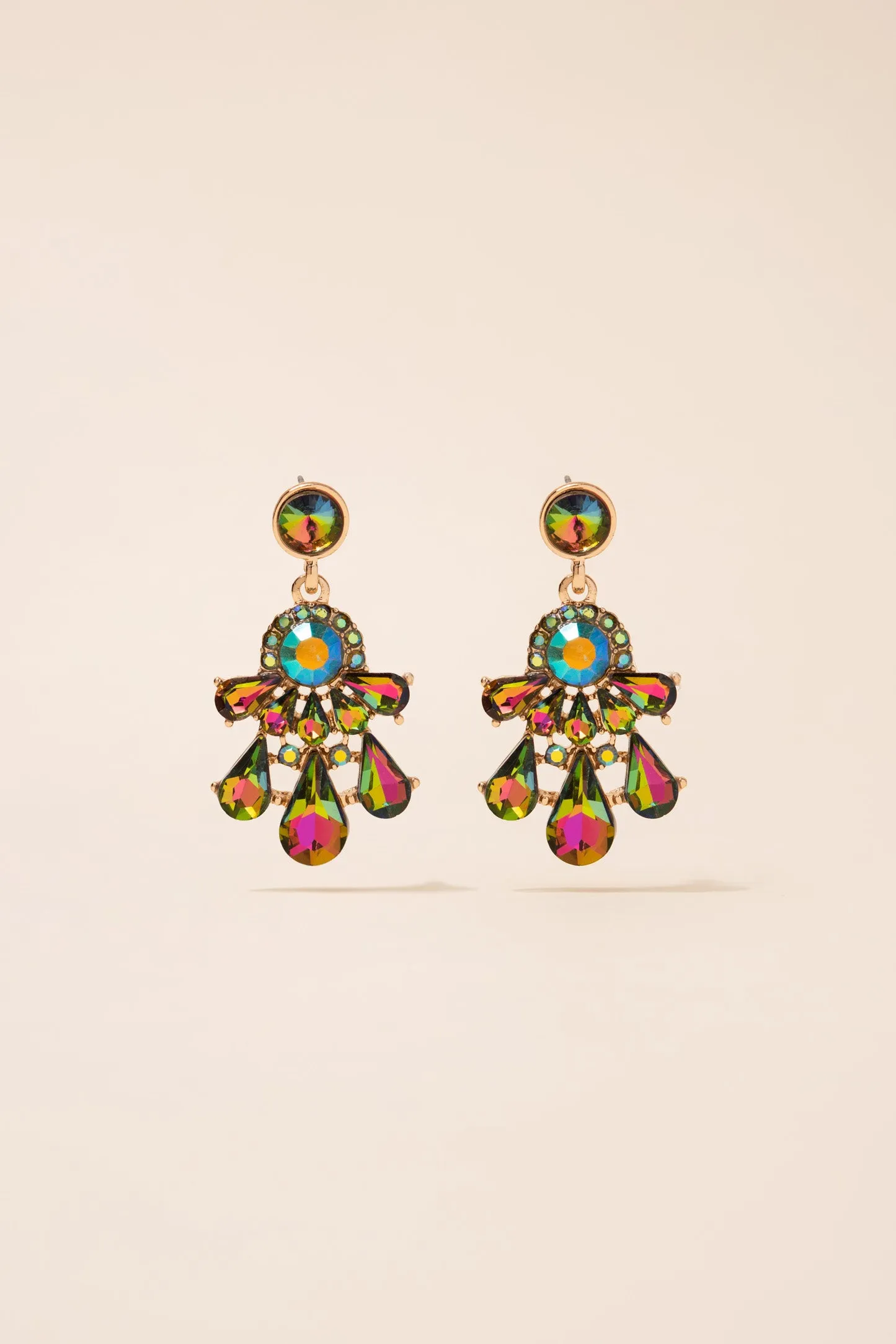 Janet Small Teardrop Chandelier Earrings