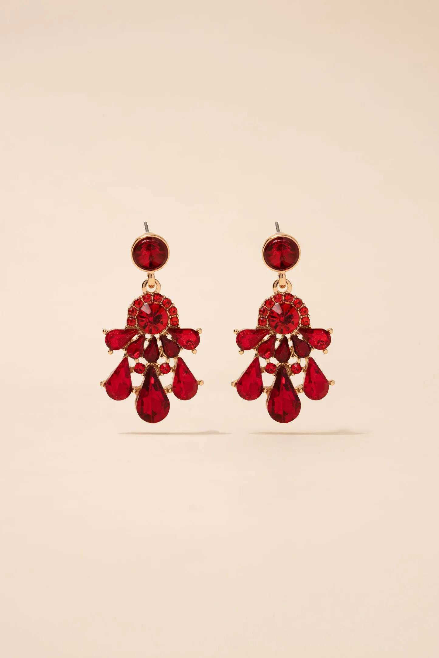 Janet Small Teardrop Chandelier Earrings