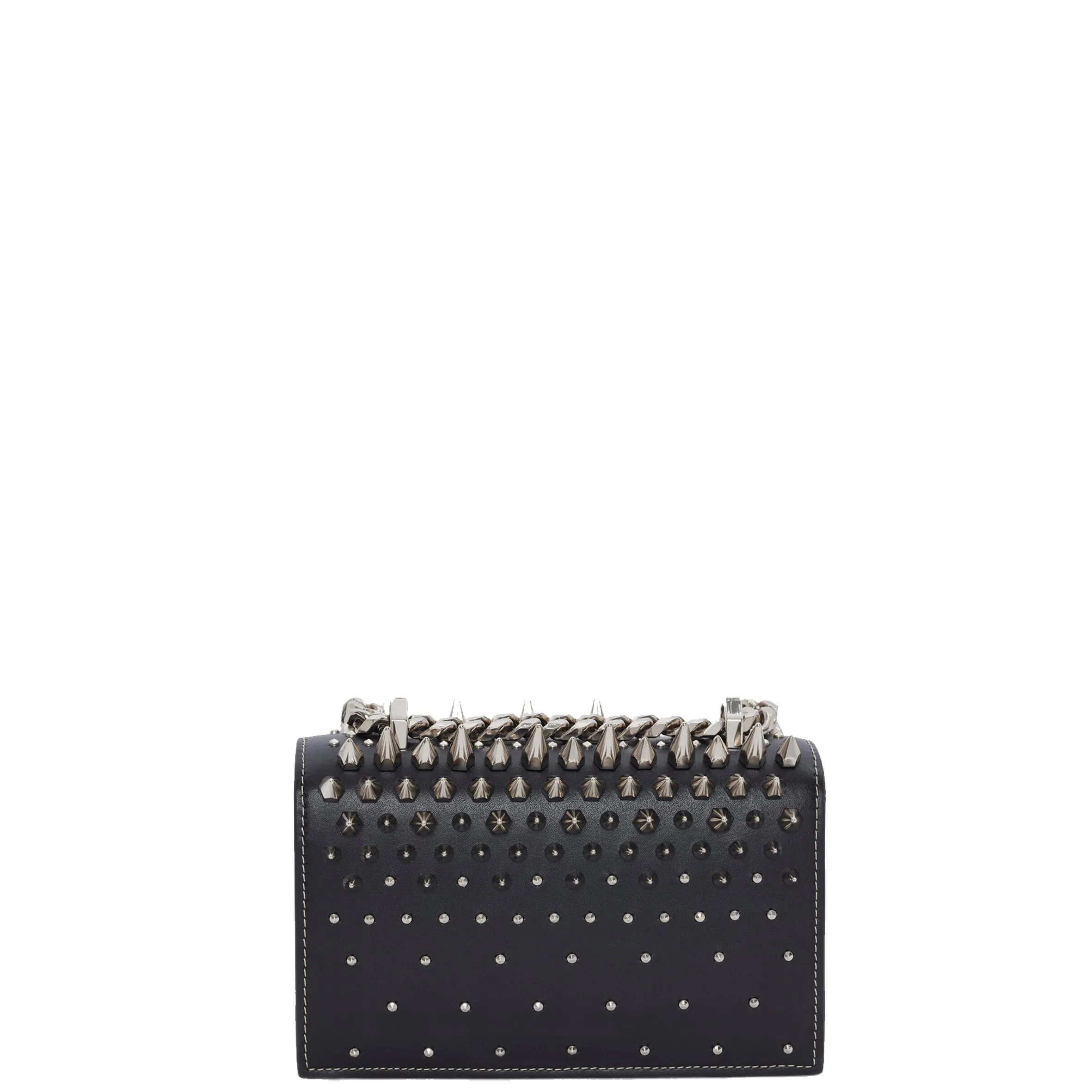 Jewelled Knuckle Satchel Mini, Black