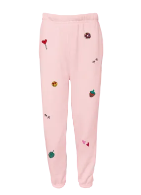 Kid's Mini Embroidery Sprinkle Sweatpants